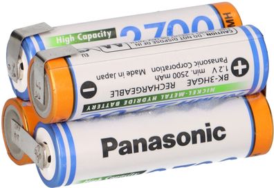 Panasonic Akkupack 4,8V 2700mAh F2x2 Zelle AA HR-3U LF