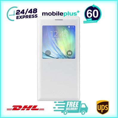 Original Flip-Cover Handyhülle für Samsung A7 Weiß EF-CA700BWEGWW