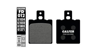 GALFER Bremsbelag "FD012" Satz G1050, Organisch Scooter