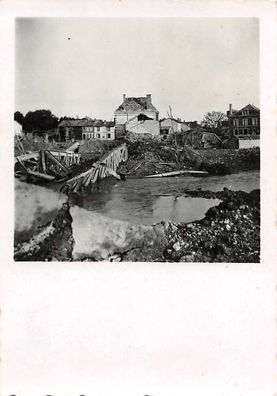 zerstörte Aisne Brücke St. Marvie Frankreich