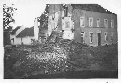 Zerschossenes Haus bei Cambrai Frankreich