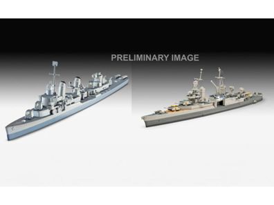 Revell Pacific Warriors USS Fletcher Indianapolis in 1:700 Revell 05644 Bausatz