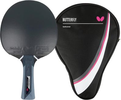 Butterfly 1x Timo Boll Titanium Tischtennisschläger + Tischtennishülle Drive Case I