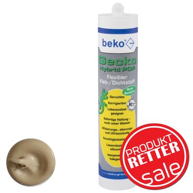 AKTION - beko Gecko Hybrid POP Flexibler Kleb- und Dichtstoff 310 ml beige