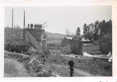 Gesprengte Eisenbahnbrücke Frankreich