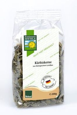 Bohlsener Mühle 6x Kürbiskerne, dunkelgrün, aus Deutschland 200g