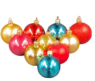 35 Stück Glasskugeln Weihnachtskugeln Glas Christbaumkugeln Tannenbaum Kugeln