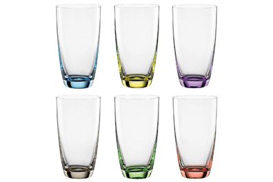 Bohemia Selection Longdrinkbecher Viva Colori 350ml farbig sortiert 6er Set