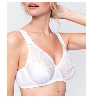 Naturana Damen Hortense BH Weiß Blanc 300 85E Bügel BH Komfort BH Gefütterter BH