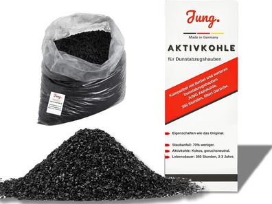 Aktivkohle Nachfüllpack 3 kg Dunstabzugshaube Umluftfilter Ersatz Pellets NEU