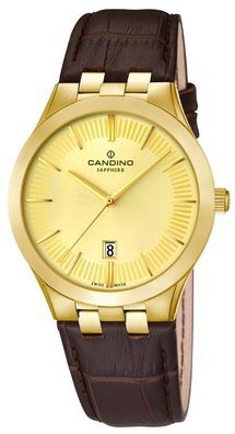 Candino Armbanduhr Herrenuhr C4546/2 Lederarmband Uhr Saphirglas