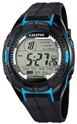 Calypso Digitaluhr Armbanduhr K5627/2 schwarz blau Herrenuhr