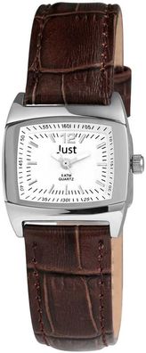 Just Uhr Lederarmband braun JU10055-003 Damen Armbanduhr