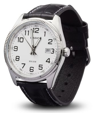 Casio Herrenuhr MTP-1302PL-7BVEF Armbanduhr Lederarmband