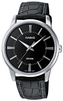 Casio Herrenuhr MTP-1303PL-1AVEF Leder Armbanduhr