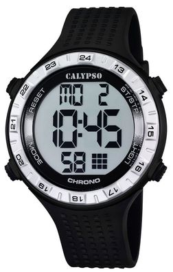 Calypso Herrenuhr Armbanduhr Digitaluhr K5663/1 schwarz silber