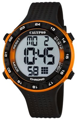 Calypso Herrenuhr Armbanduhr Digitaluhr K5663/3 schwarz orange