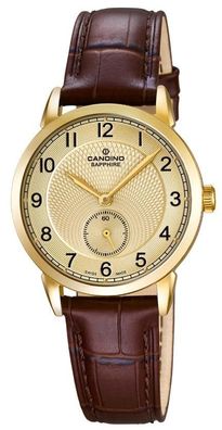 Candino Damenuhr C4594/3 Lederband braun Swiss Made