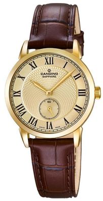 Candino Damenuhr C4594/4 Lederband braun Swiss Made