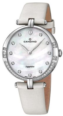 Candino Damenuhr Strass Armbanduhr C4601/1 creme