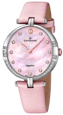 Candino Damenuhr Strass Armbanduhr C4601/3 rosa