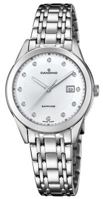Candino Damen Armbanduhr C4615/3 Edelstahlband Swiss Made