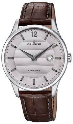 Herrenuhr Candino Armbanduhr C4638/2 Lederband Swiss Made