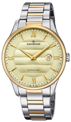 Candino Herren Armbanduhr C4639/2 Edelstahl Bicolor