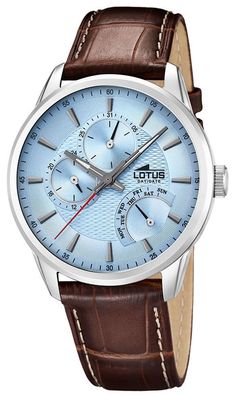 Lotus Herren Armbanduhr 15974/B Lederband braun