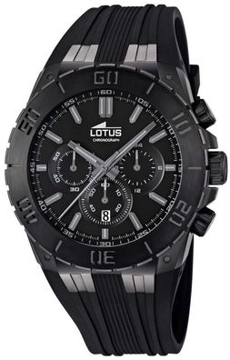 Herren Uhr Lotus Armbanduhr 15803/1 schwarz Kautschukarmband