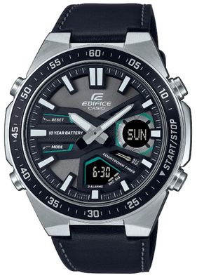 Casio Edifice Armbanduhr EFV-C110L-1AVEF Lederband schwarz