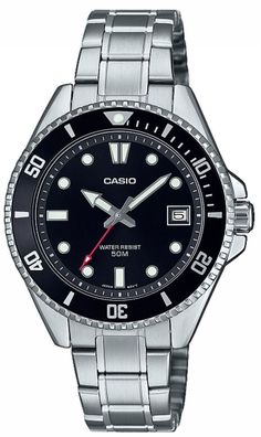 Casio Herren Armbanduhr Edelstahlband MDV-10D-1A1VEF