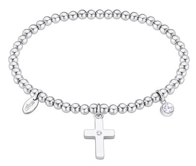 Lotus Style Damen Armband Kugeln mit Kreuz Strass LS2170-2/2