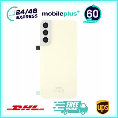 Original für Samsung Galaxy S22+ Akkufachdeckel creme GH82-27444F Rückseite