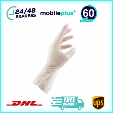 Original Handschuhe Vinyl 100 Stück Einmalhandschuhe Größe S klar