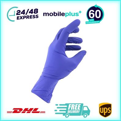 Original Kingfa Nitril Handschuhe, puderfrei, 250 Stk, Größe S, violett