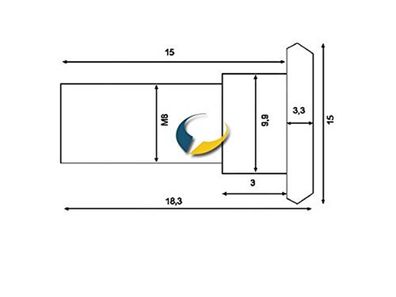 TRW Schraube Schraubensatz für Bremsscheiben &agra M8 x 1,25, Sch