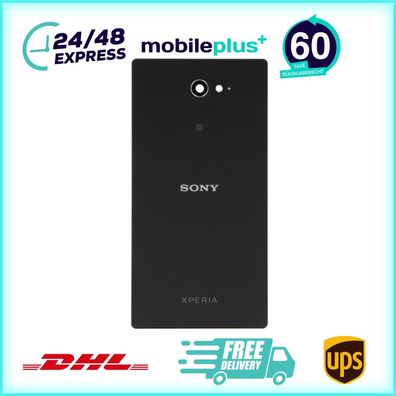 Original für Sony Xperia M2 Aqua Akkudeckel 78P7500002N Schwarz Rückseite