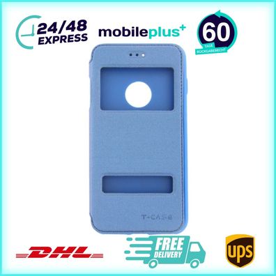 Original Magnet Flip Handyhülle für iPhone 7/8 Plus Blau Schutz Case