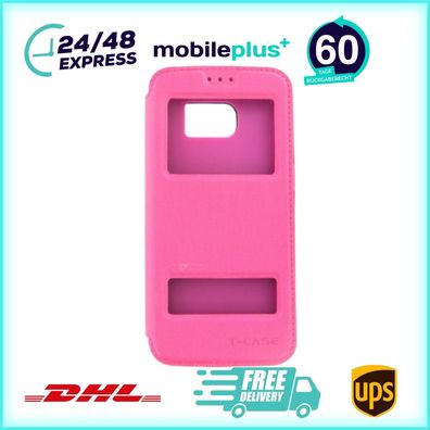 Original Magnet Flip Handyhülle für Samsung Galaxy S7 Edge Pink