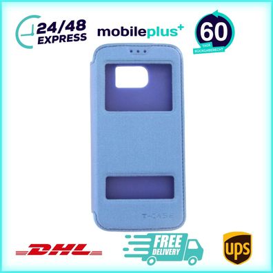 Flip Schutzhülle Handyhülle für Samsung Galaxy S7 Blau