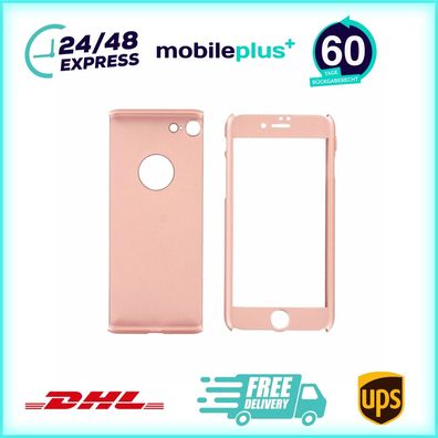 360 &deg; Hülle / Oberschale / Cover für iPhone 7 rose gold