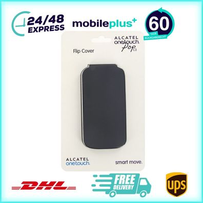 Alcatel One Touch Pop C3 Flip Cover black blue