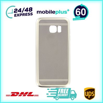 Silikonhülle für Samsung Galaxy S7 Edge Silber Handy Tasche Schutz