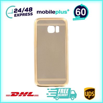 Silikonhülle für Samsung S7 Edge Gold Handy Tasche Schutz