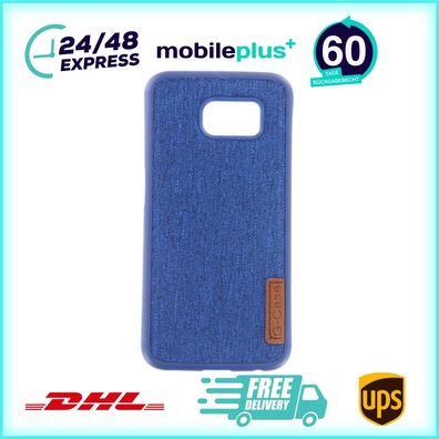 Silikon Handyhülle für Samsung S6 Blau Schutz Tasche