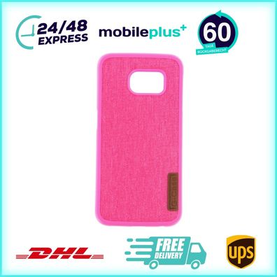 Silikonhülle Handyhülle für Samsung S6 Edge Pink Schutz Tasche