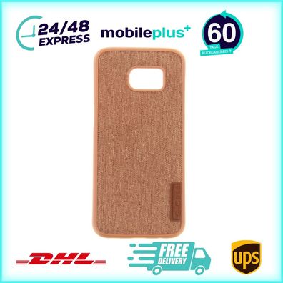 Silikon Handyhülle für Samsung S7 Edge Braun Handy Tasche Schutz