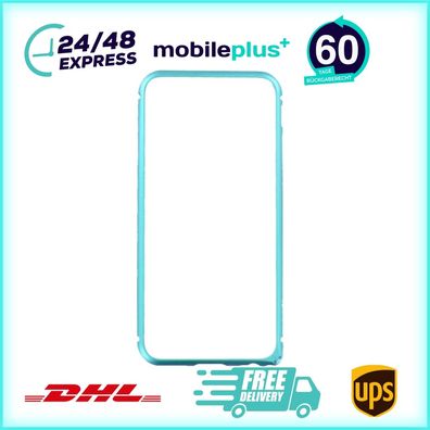 Original Metall Bumper Handyhülle für iPhone 6 6S Blau Schutz HI-T025 blue