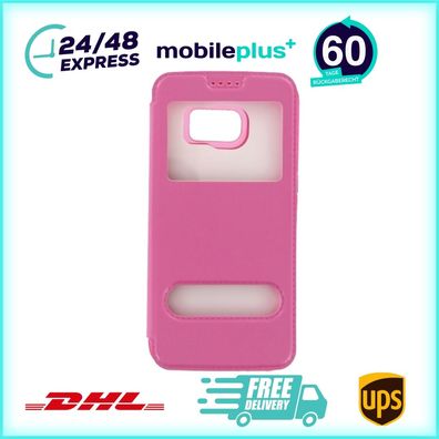 Flip Case Handyhülle für Samsung Galaxy S7 Edge Pink